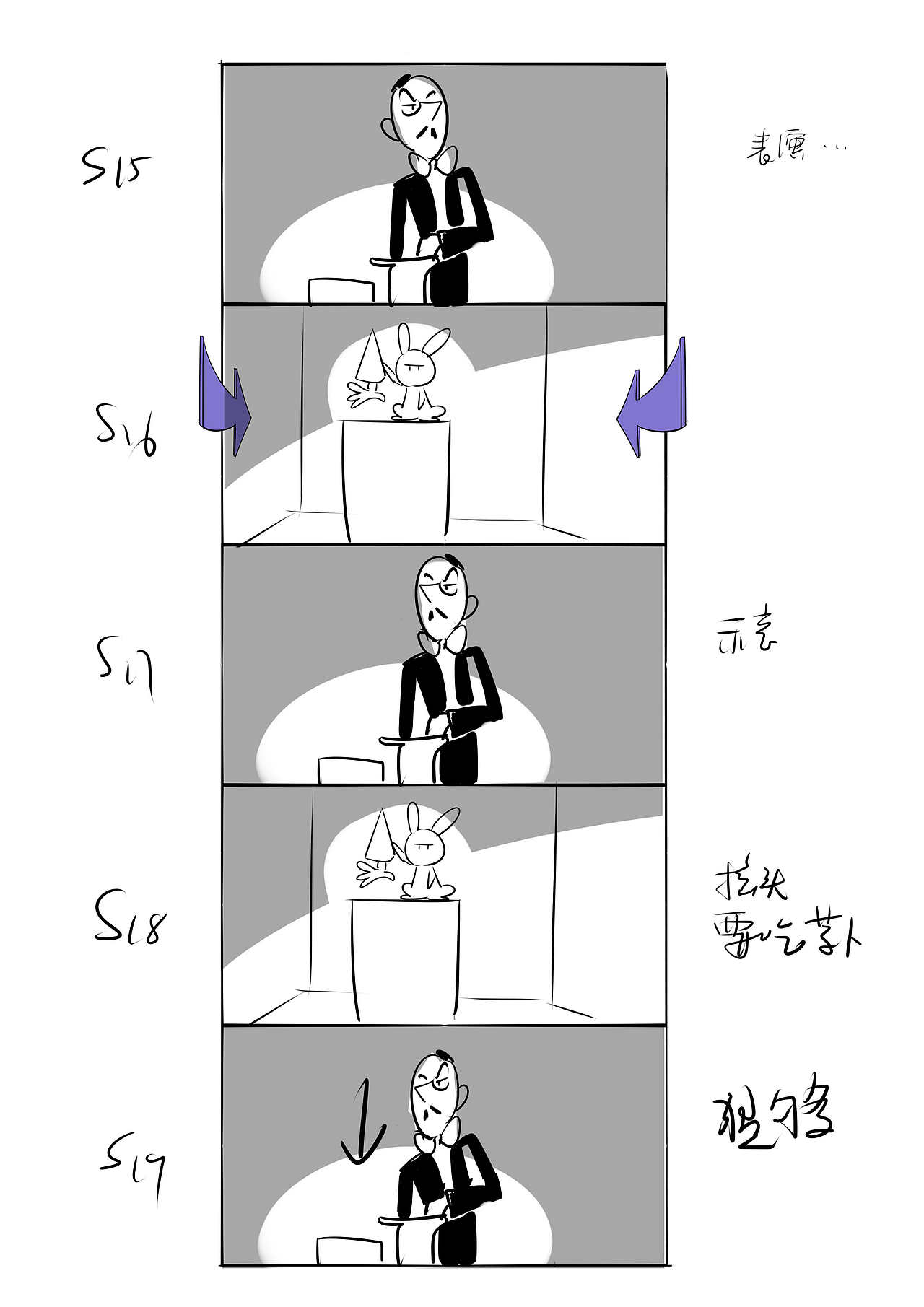 魔术师与兔子分镜临摹