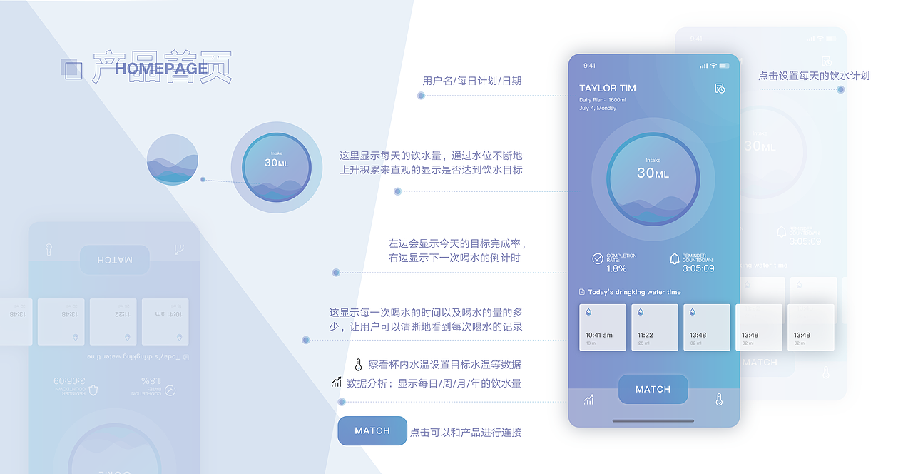 “水时间”app交互设计(智能产品)
