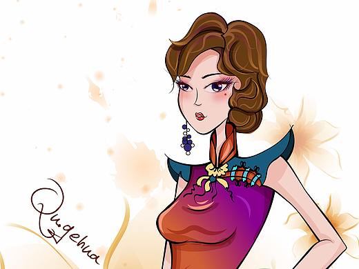 民国旗袍女造型创作（个人主页-ZMzc2NzUyODg=） - 商业插画 - 站酷设计师一曲笙歌19原创素材 - 站酷ZCOOL