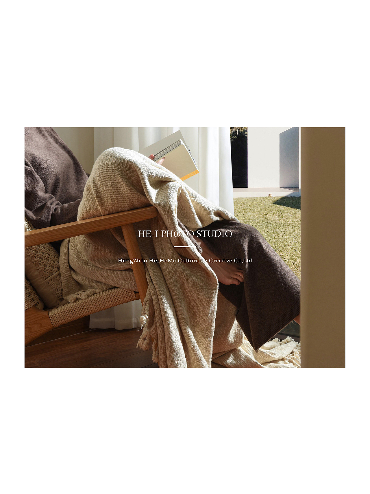 杭州产品摄影「家居生活 家纺布艺 盖毯」黑和马