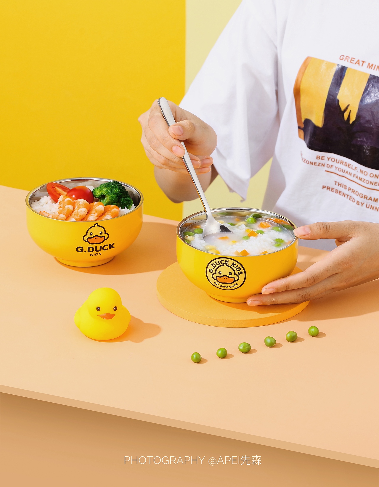 小黄鸭不锈钢碗