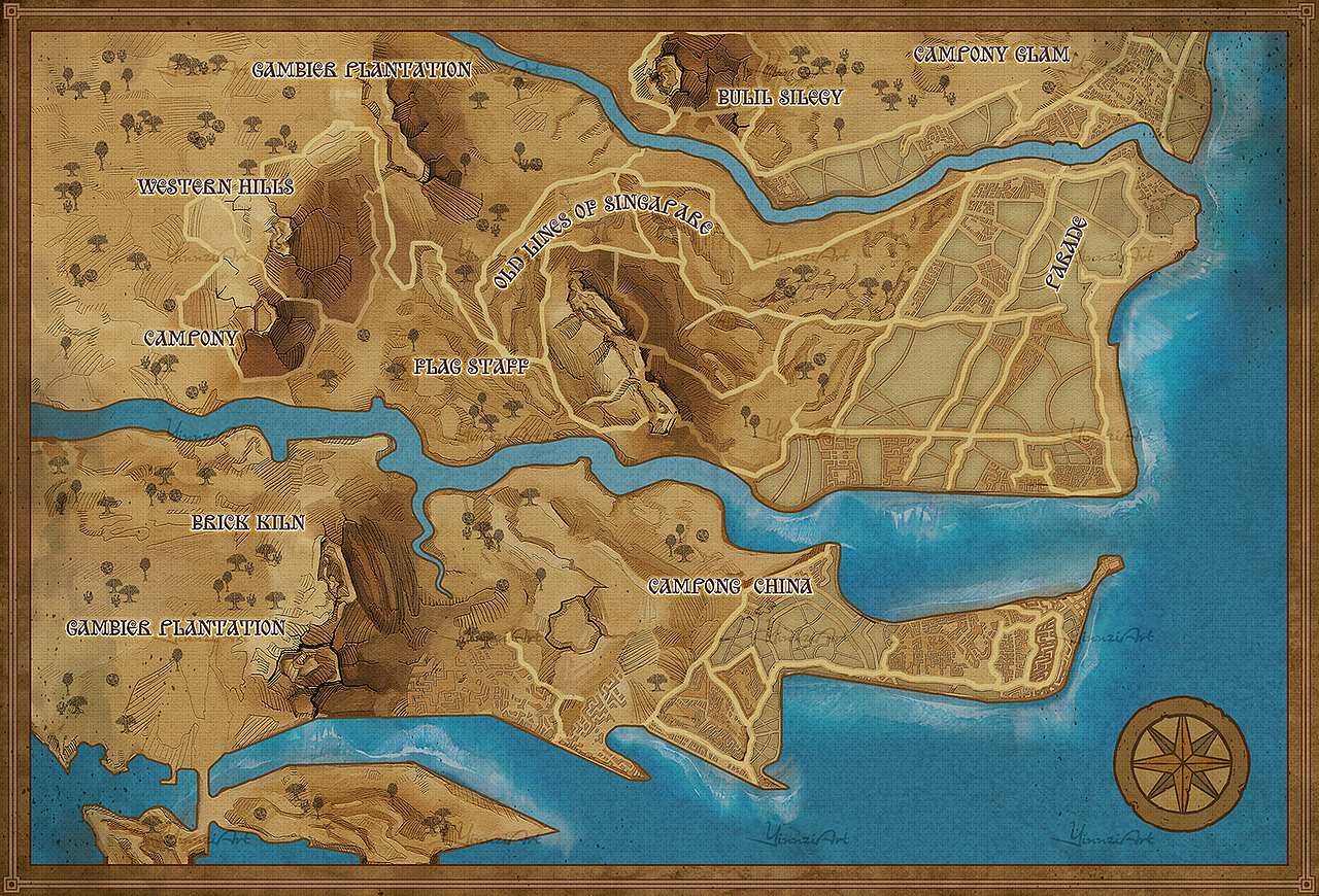 羊皮纸复古地图