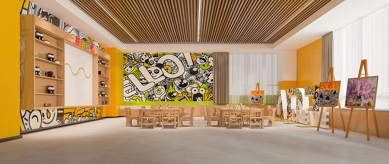 学校-氛围营造（图ZMjYwOTUyOTEy） - 其他空间 - 站酷设计师兜兜珊Susan原创素材 - 站酷ZCOOL