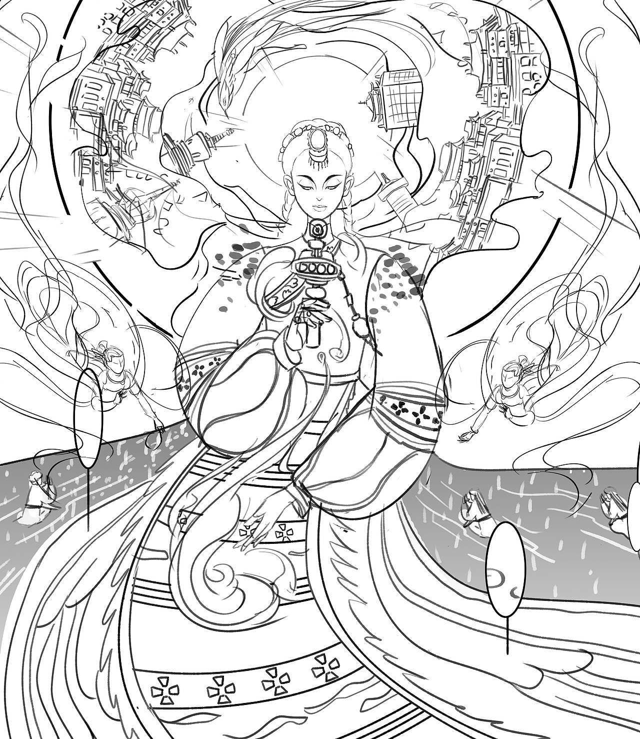 藏族女孩（图ZMjg1ODUwMjY4） - 商业插画 - 站酷设计师姜将蒋酱原创素材 - 站酷ZCOOL