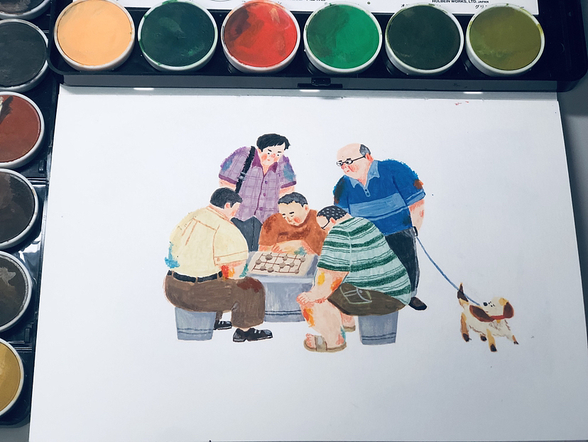 大爷大妈小孩都有特殊魅力3（图ZMzYwNTE3NTMy） - 儿童插画 - 站酷设计师阿早zao原创素材 - 站酷ZCOOL