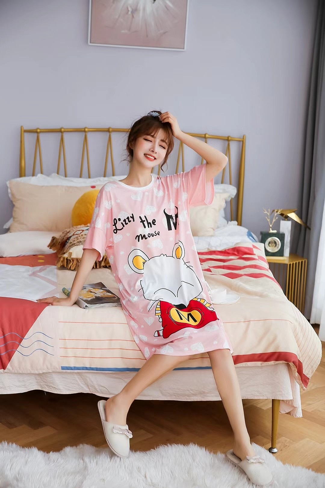 睡衣甜美风格拍摄