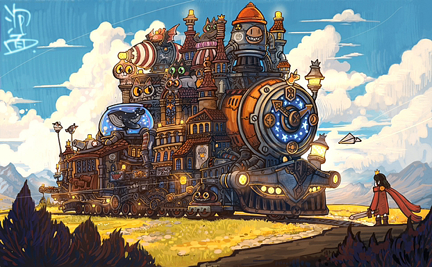 小公主的大冒险（图ZMzUyNTczMjQ4） - 绘画 - 站酷设计师还是一碗泡面原创素材 - 站酷ZCOOL