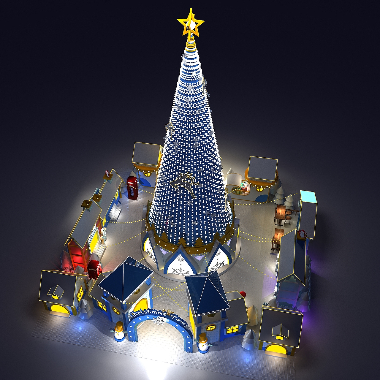 圣诞小镇美陈活动展（图ZMjE1MjU2Mzg4） - 展陈设计 - 站酷设计师anuK原创素材 - 站酷ZCOOL