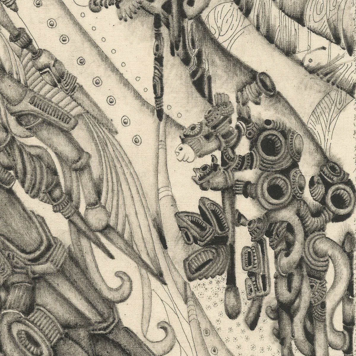 之二十八:斑纹 布面墨 李晴