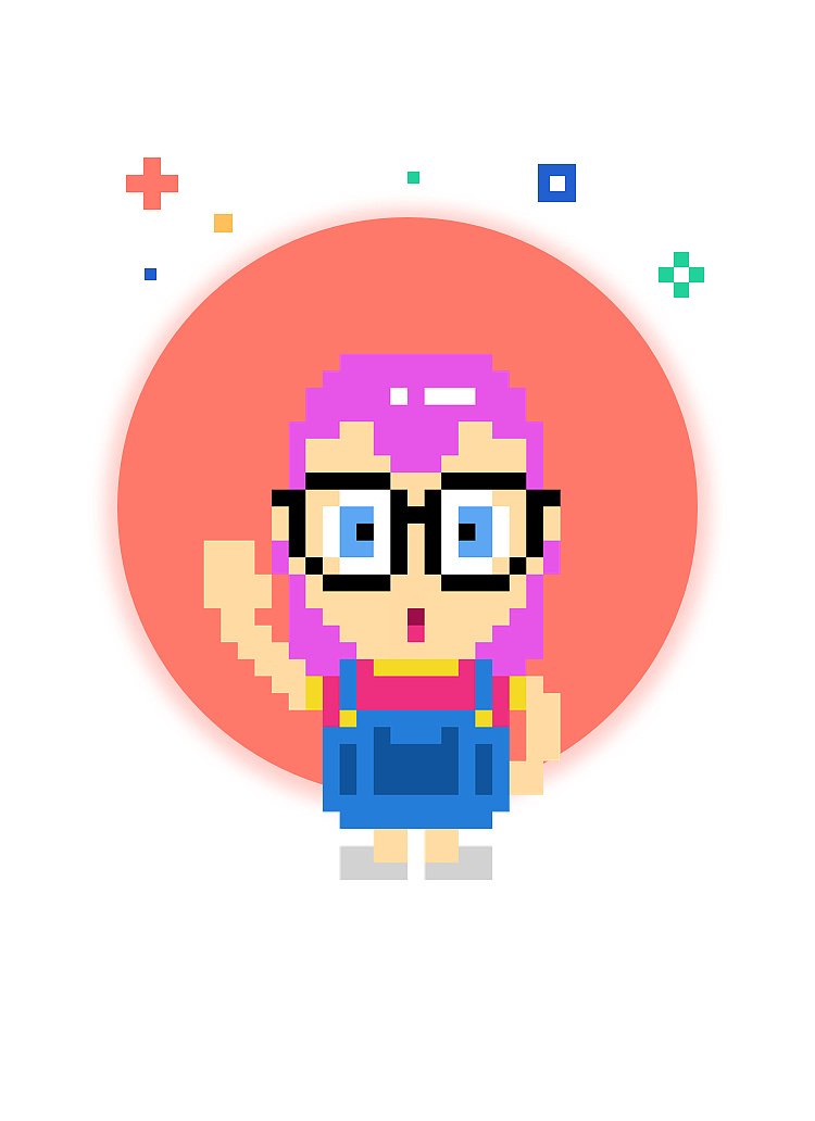 像素90后#极简像素阿拉蕾系列