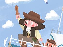 兒童插畫場(chǎng)景