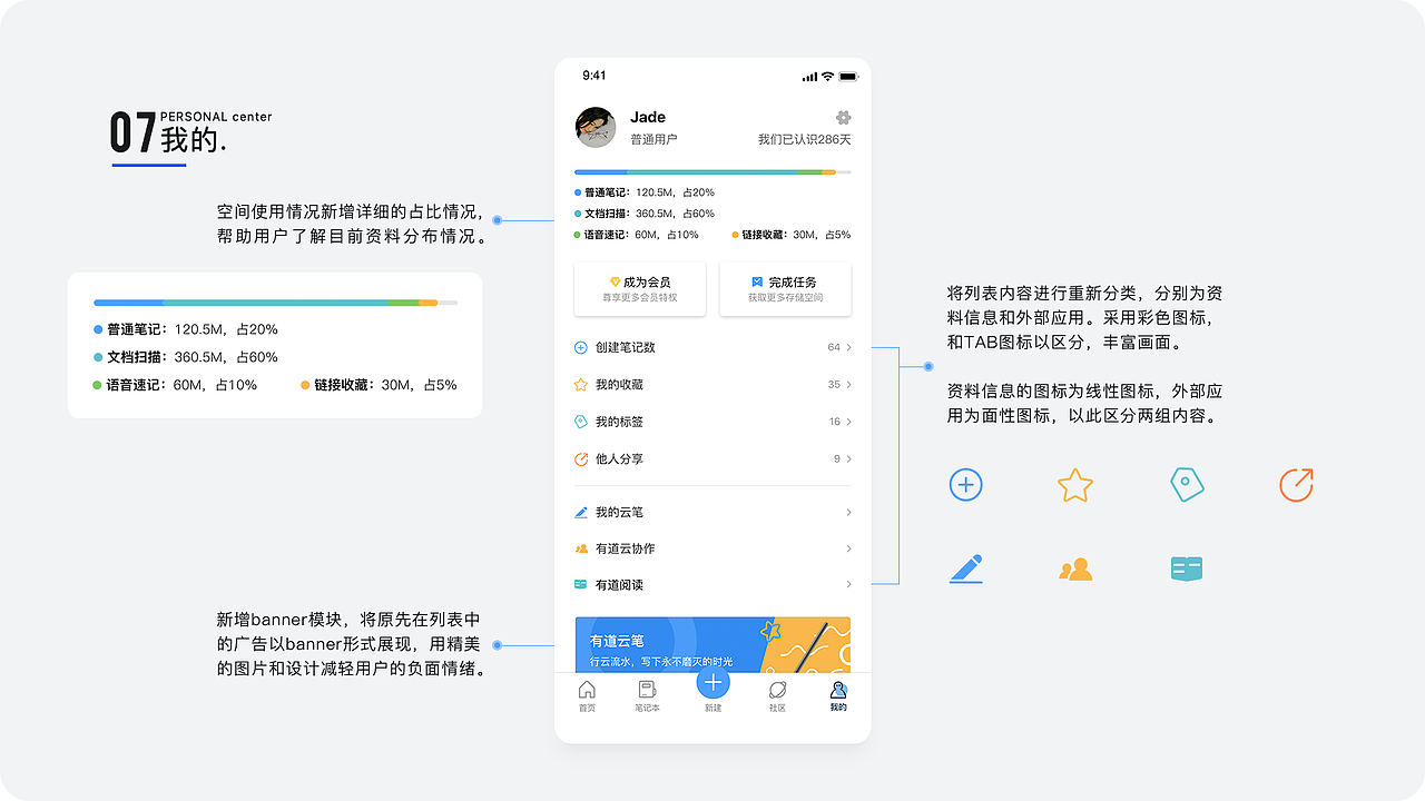 有道云APP视觉重设计(图ZMTY5NzY0MDU2) - APP界面 - 站酷设计师好学小姐原创素材 - 站酷ZCOOL