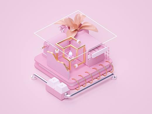 C4D练习小场景（个人主页-ZNTA2MjA0ODQ=） - 场景 - 站酷设计师snail1512250原创素材 - 站酷ZCOOL