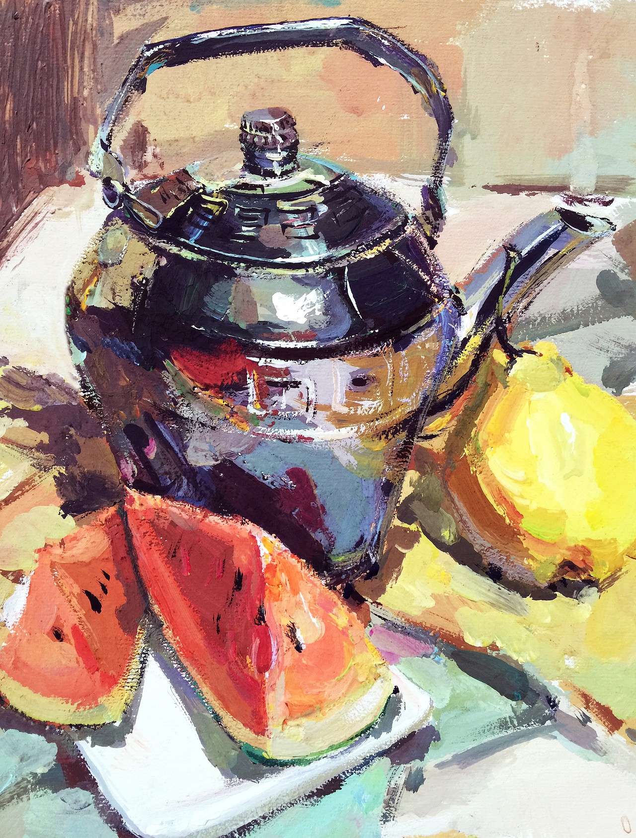 8开水粉静物写生