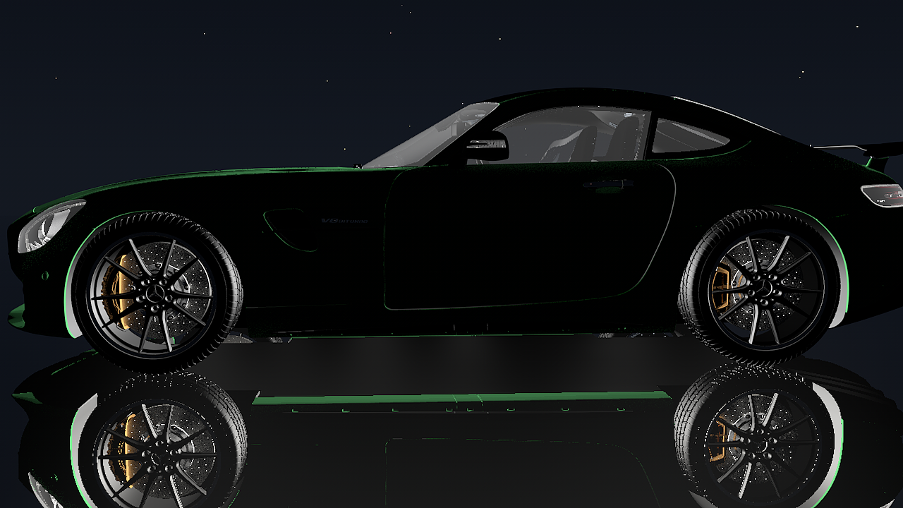 C4D汽车建模（梅赛德斯·奔驰·GTR）