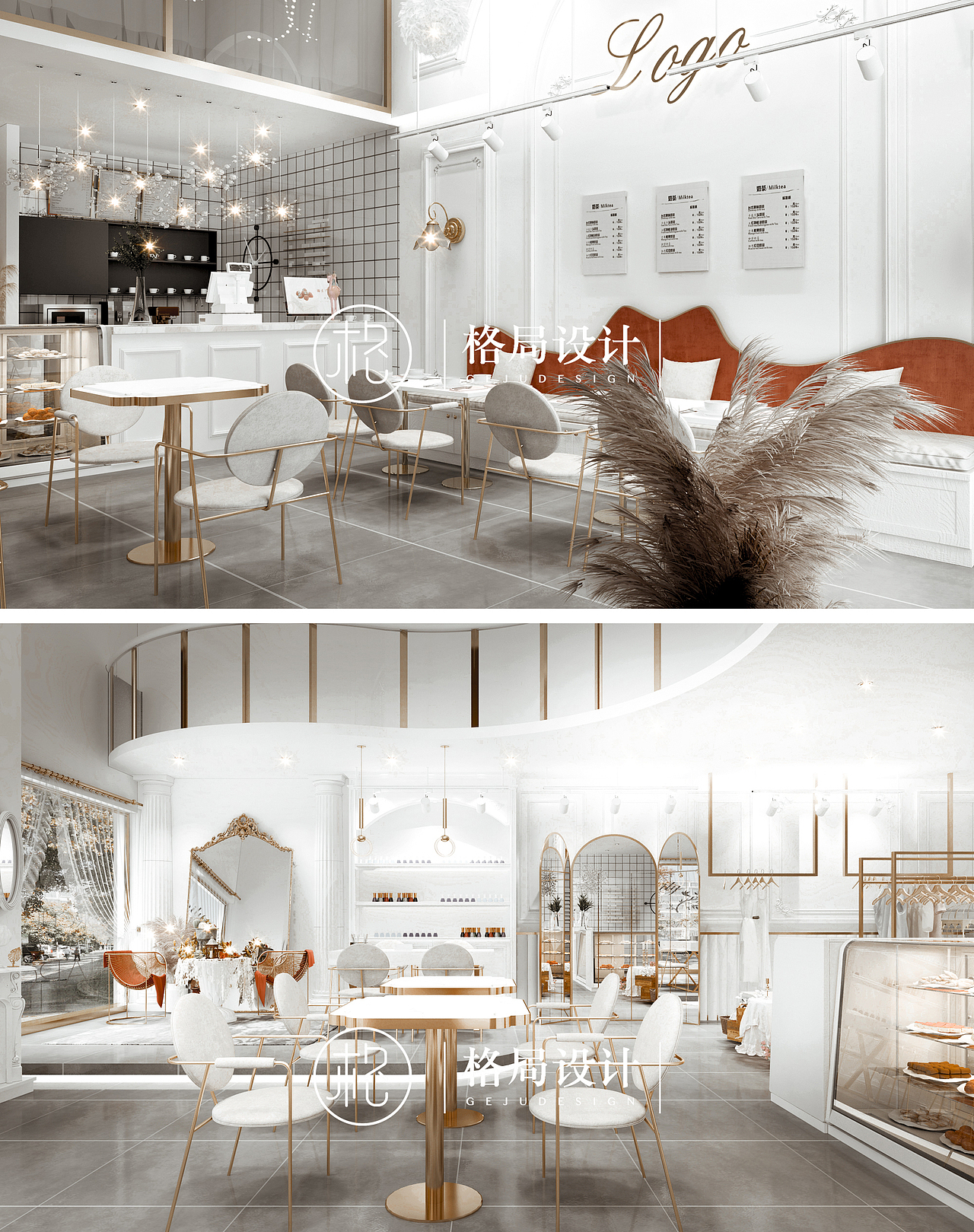 法式轻奢服装店设计案例【格局设计】