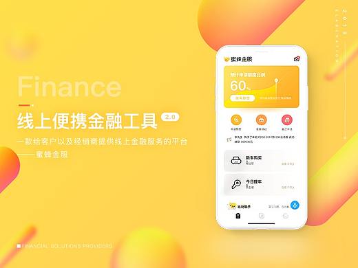 一款给客户以及经销商提供线上金融服务的平台