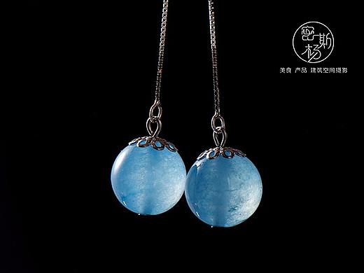 蜜蜡耳环 首饰珠宝 宝石的拍摄