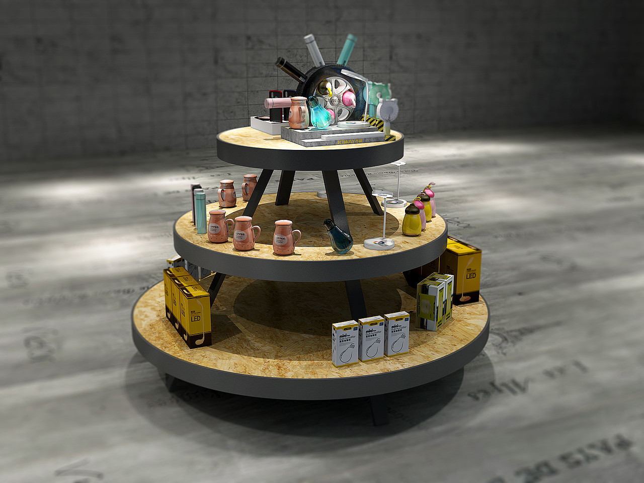 数码潮品展示柜