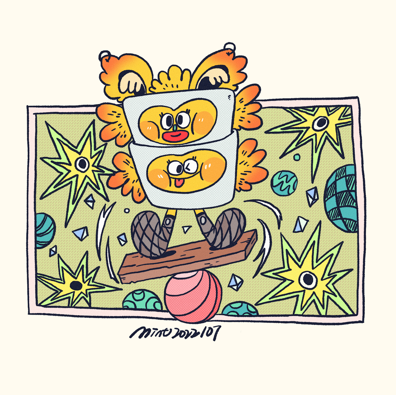 《咖啡猫的每一天》插画合集（图ZMzE2NDkwNjIw） - 创作习作 - 站酷设计师薄荷大王原创素材 - 站酷ZCOOL