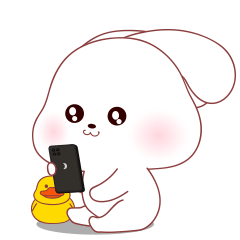 兔兔真可爱夏天表情