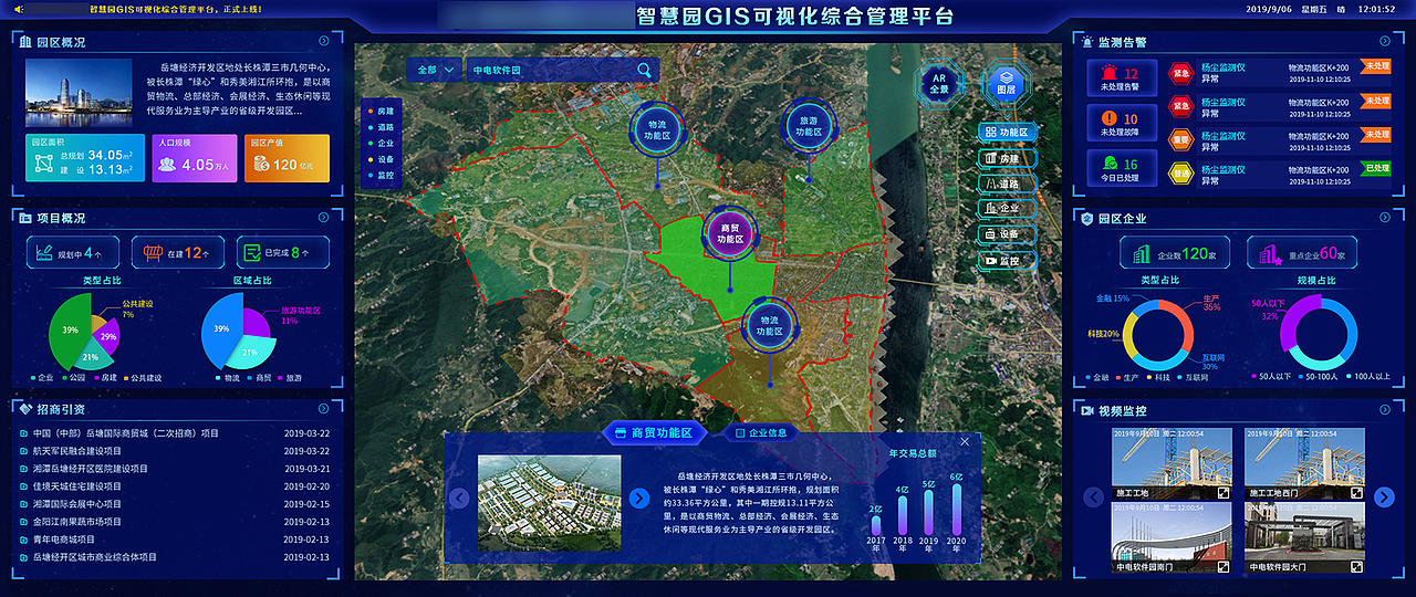 智慧园gis可视化综合管理平台