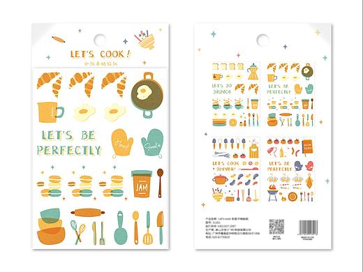 LET'S COOK! 和纸贴纸＆和纸胶带