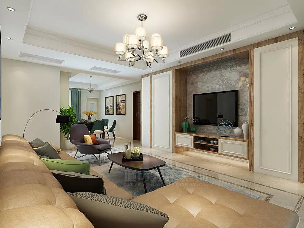 【城市人家装饰】齐悦国际150㎡简美风格案例效果!