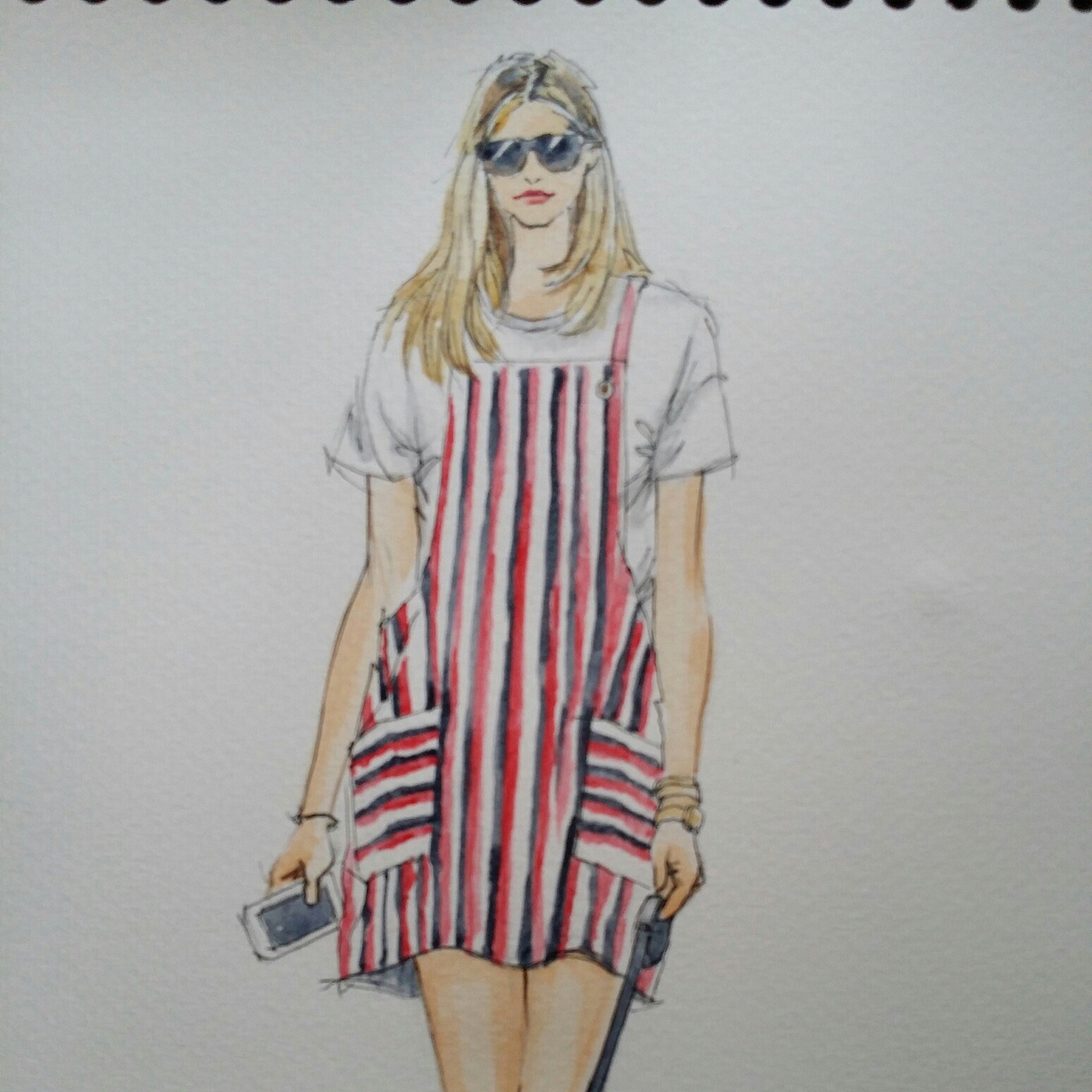 手绘时装插画(女装)