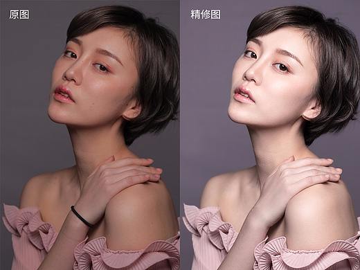 人像精修两张