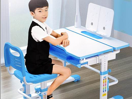 儿童课桌椅建模渲染详情页