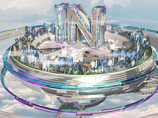 中秋国庆活动海报酒吧c4d