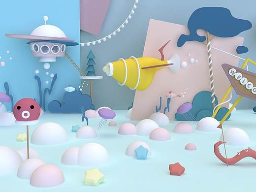 C4D练习作品（个人主页-ZNDc0NzIzMzI=） - 产品 - 站酷设计师拿走五光年原创素材 - 站酷ZCOOL
