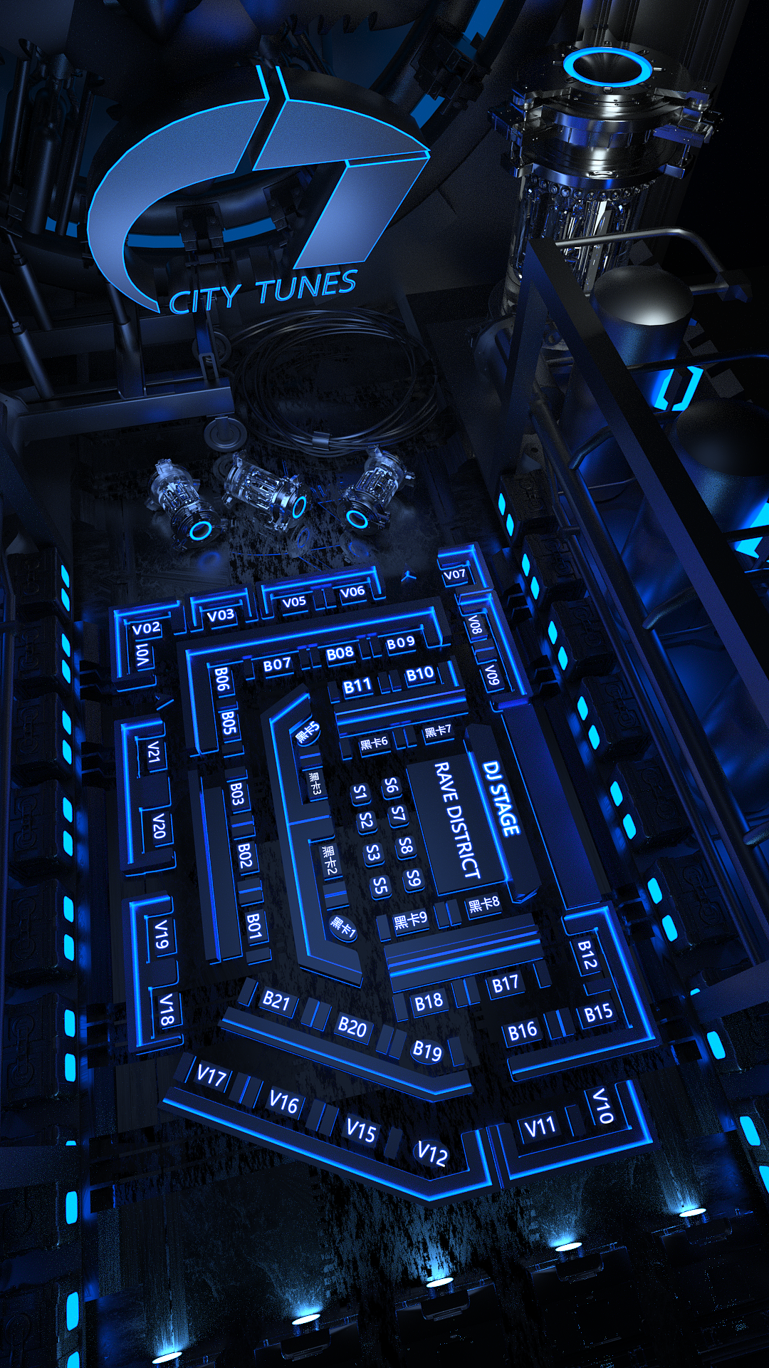 酒吧调音台座位图