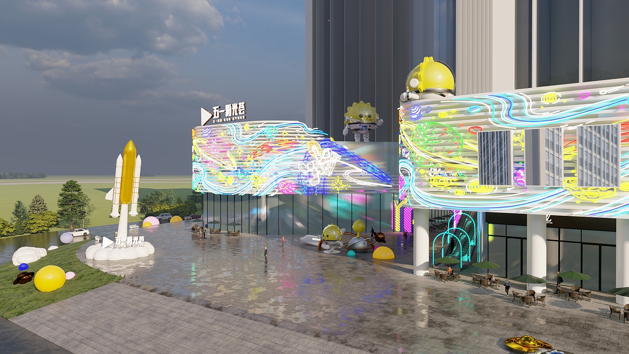 商业街景观美陈雕塑氛围营造设计