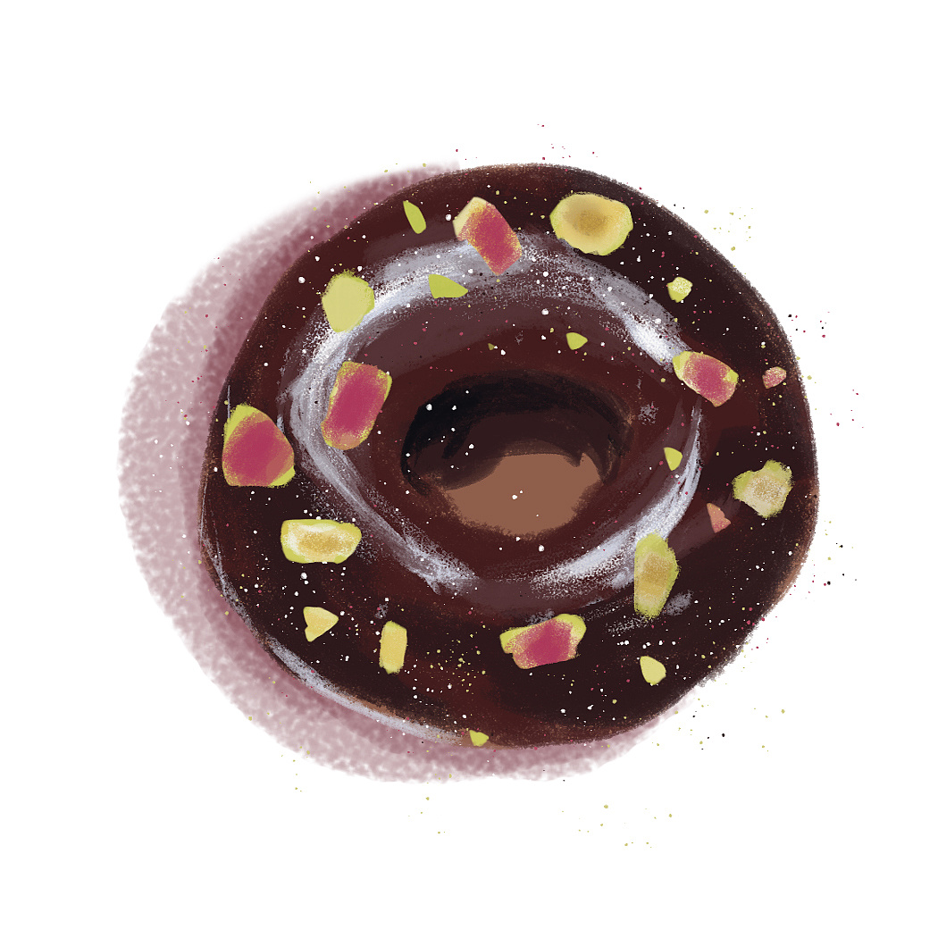 甜甜圈——手绘练习