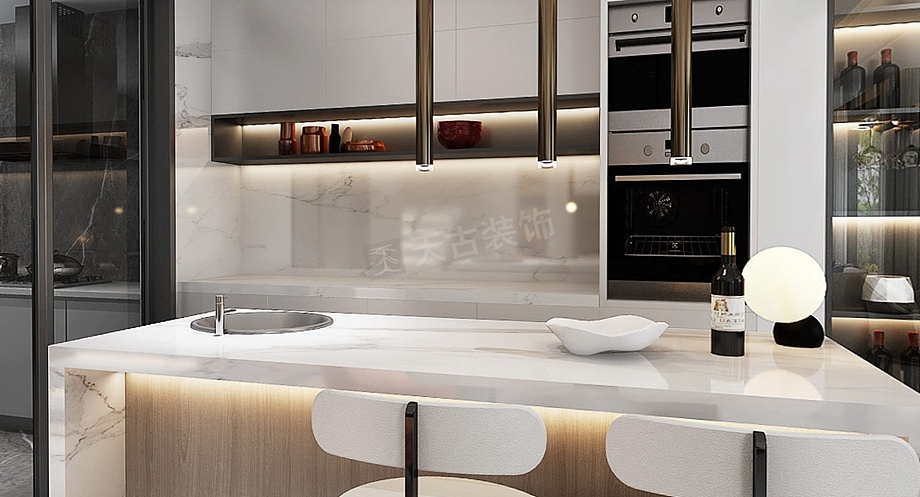 重庆南山郡叠拼户型装修案例,现代风格别墅设计效果图