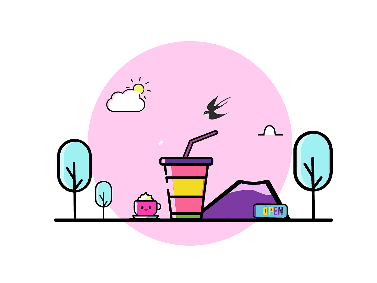 插画（图ZMjA5MjU1NjY0） - 创作习作 - 站酷设计师弥生半夏原创素材 - 站酷ZCOOL