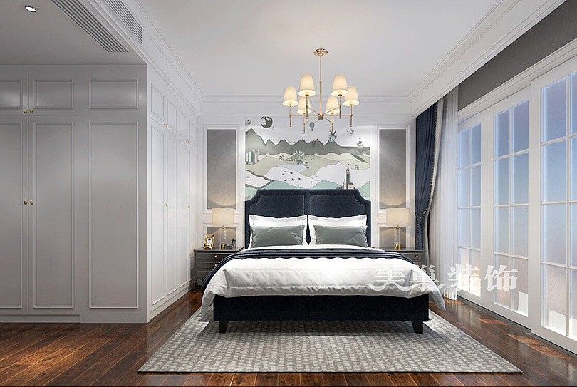 鑫苑国际新城装修效果图145平方简欧风格气质感真好