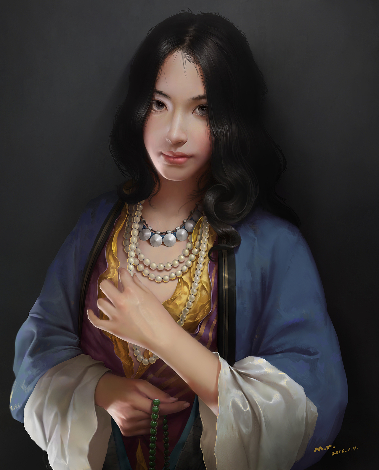 油画肖像（图ZMTAzMTMzNDQ0） - 创作习作 - 站酷设计师爱画画的魂淡原创素材 - 站酷ZCOOL