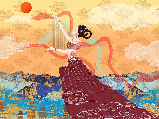 丝韵敦煌（个人主页-ZNTE2MjA1MTY=） - 商业插画 - 站酷设计师哈楚巴卡卡原创素材 - 站酷ZCOOL