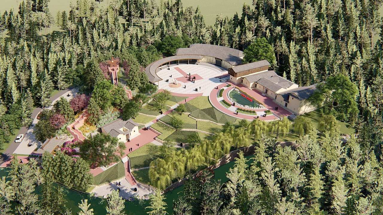 罗福嶂会议旧址保护开发景区规划设计红色文化革命题材