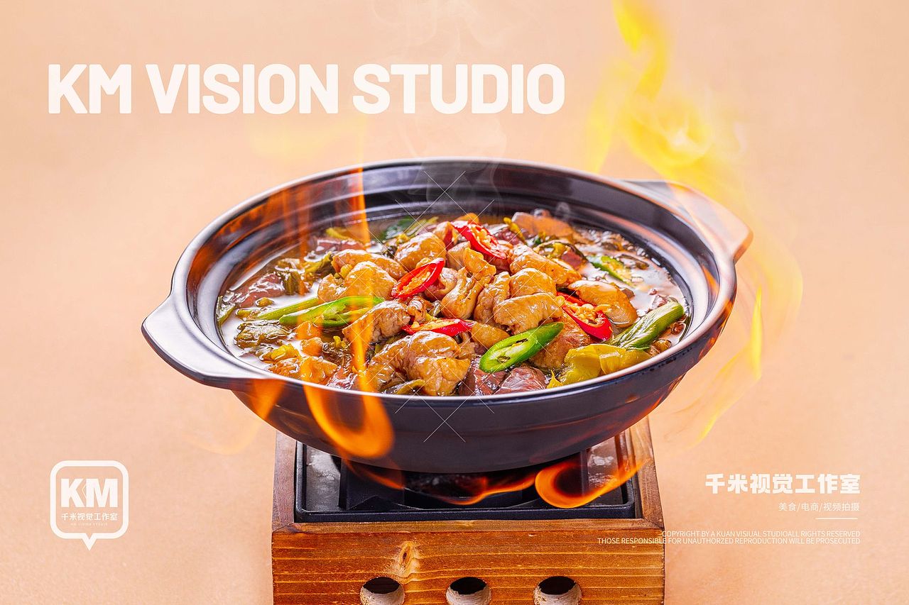 千米视觉X小鱼游塘拍摄|中餐简餐拍摄