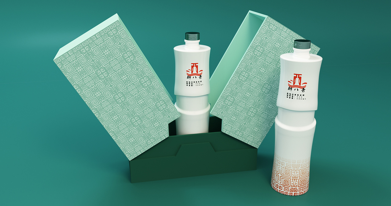 醉八音酒容器包装设计