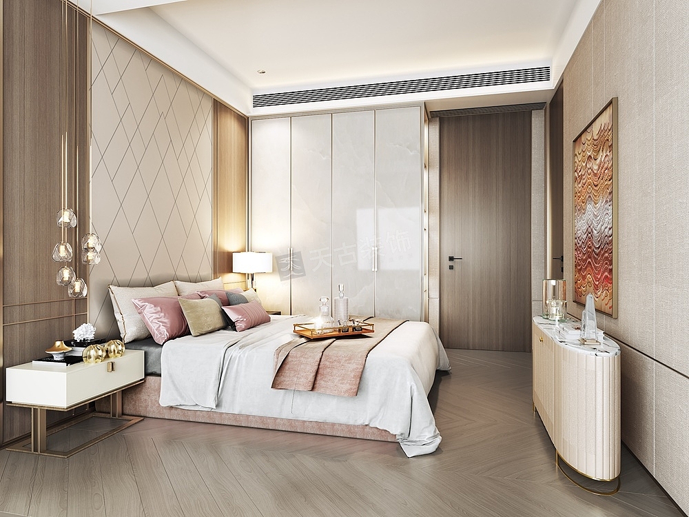 鲁能泰山7号装修方案,现代轻奢混搭风格设计赏析