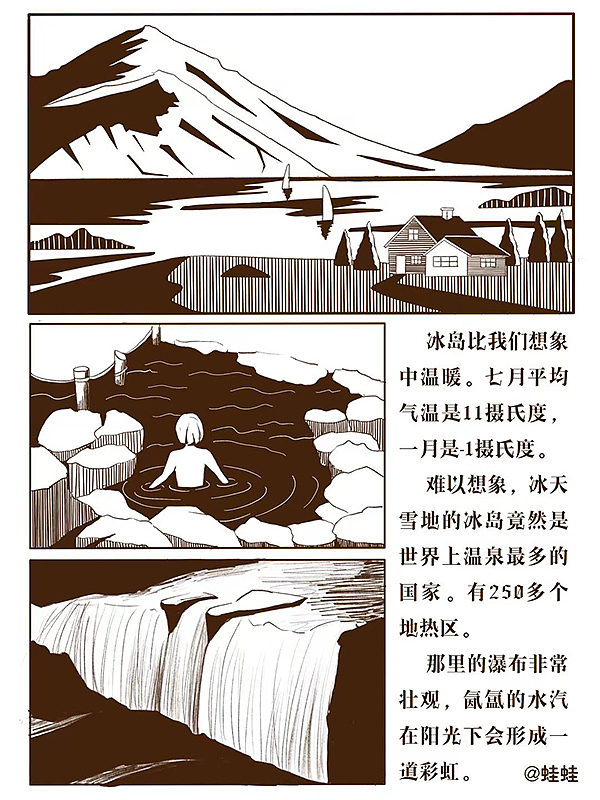 漫画创作：冰岛的故事1⃣️（图ZMzY0MzYwMjE2） - 短篇/格漫 - 站酷设计师贾佳Hazel原创素材 - 站酷ZCOOL
