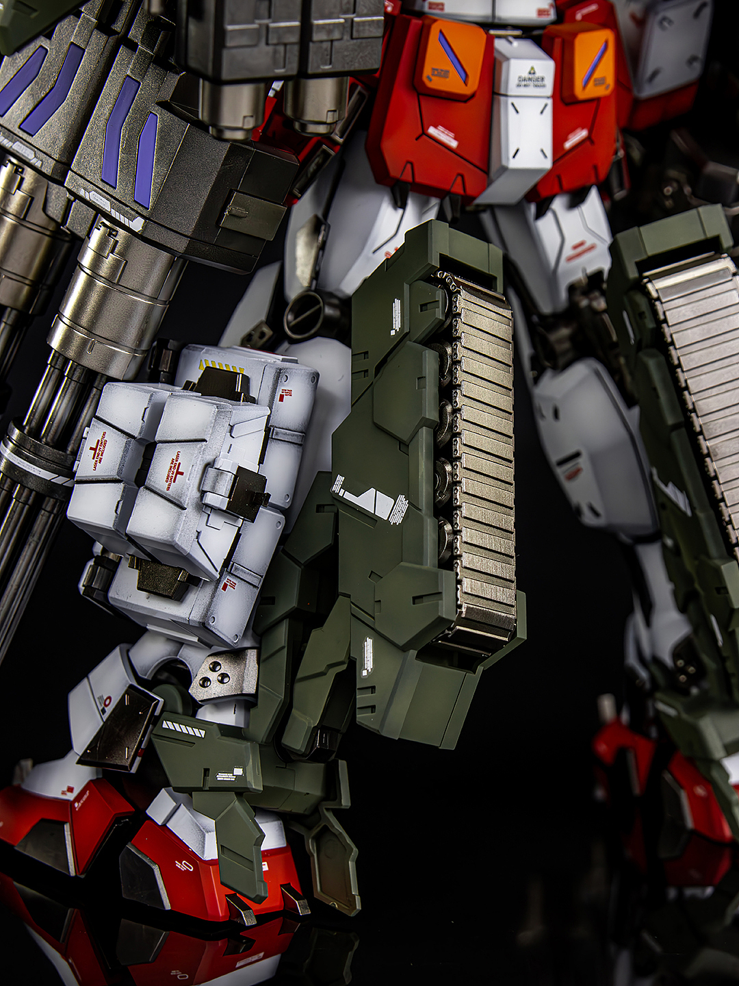 超新星MG1/100重炮高达 刺猬装重装武器 原色喷涂