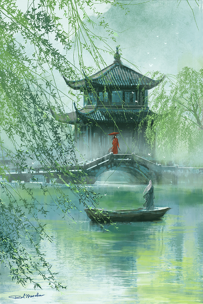 似曾相识燕归来（图ZMzAyODg5ODY4） - 艺术插画 - 站酷设计师RedMatcha_原创素材 - 站酷ZCOOL