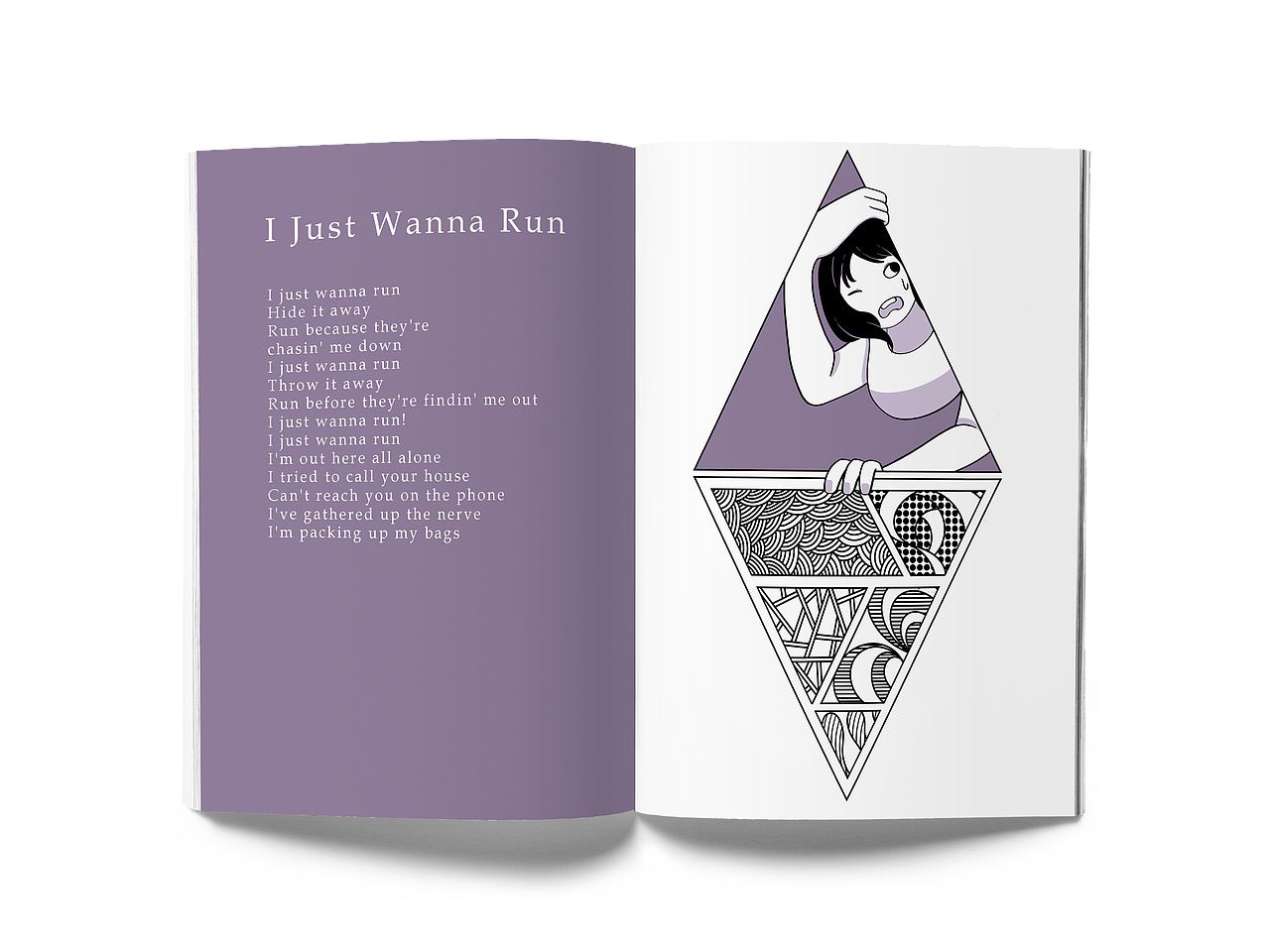 《沉浸于音乐之中》插画课Zine作业