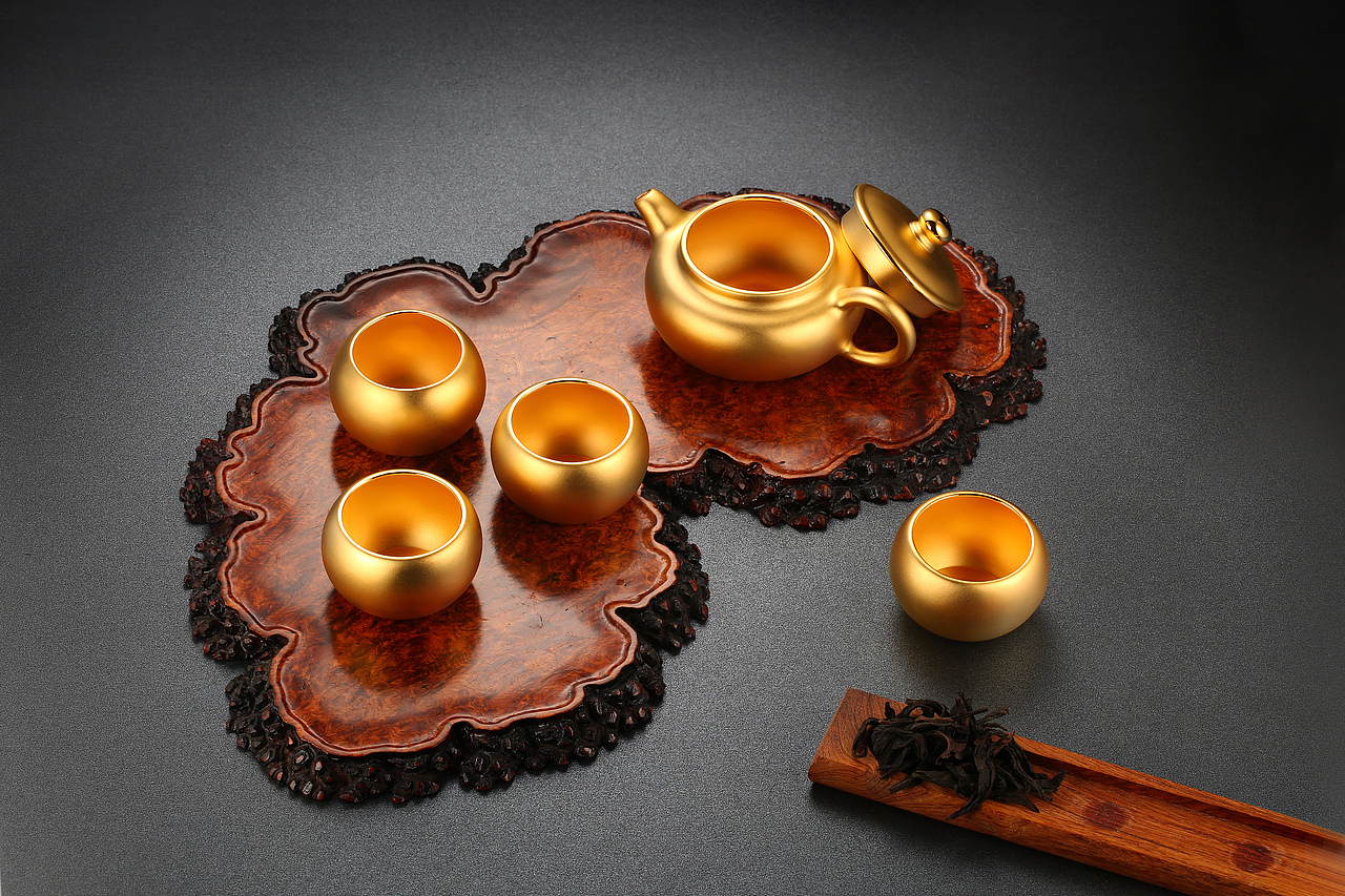 黄金/珠宝/白底图/静物摄影/珍珠/首饰/宝石/场景图